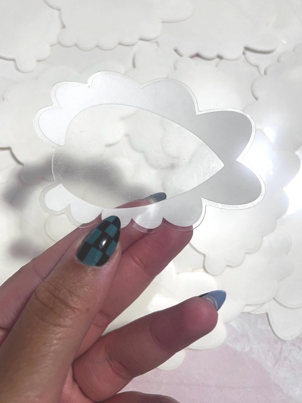 Ariana Grande Clear Cloud Shaped Face Mask Accessory